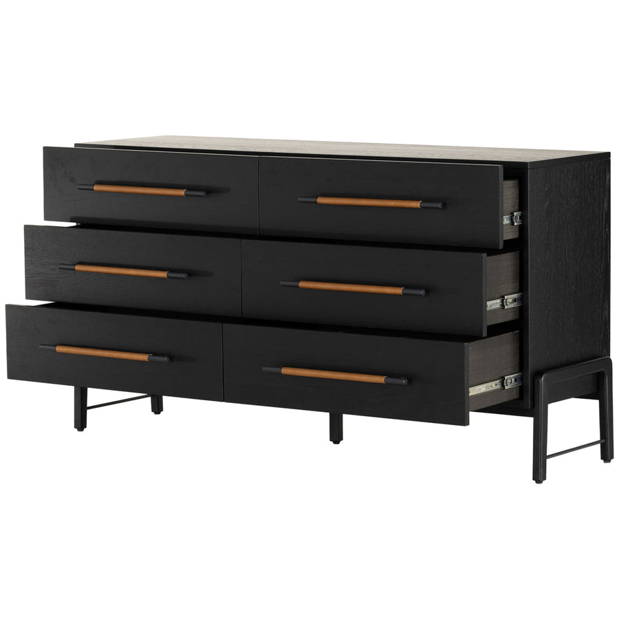 Four Hands Filmore Rosedale 6-Drawer Dresser - Ebony Oak