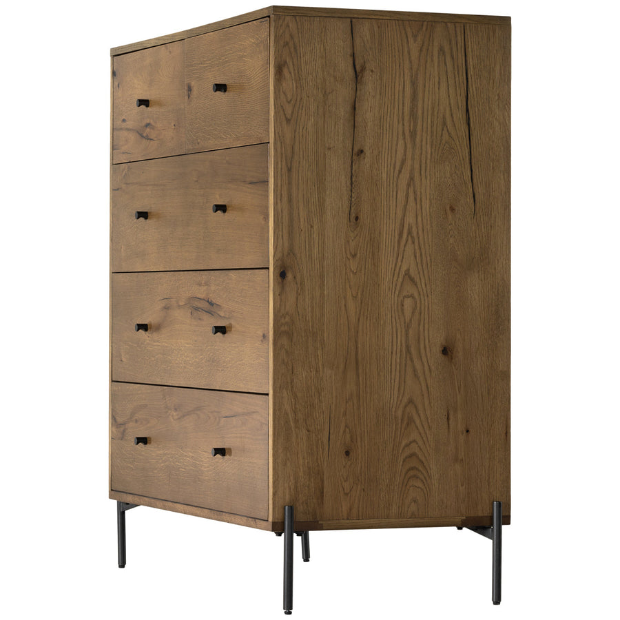 Four Hands Haiden Eaton 5-Drawer Dresser - Amber Oak Resin