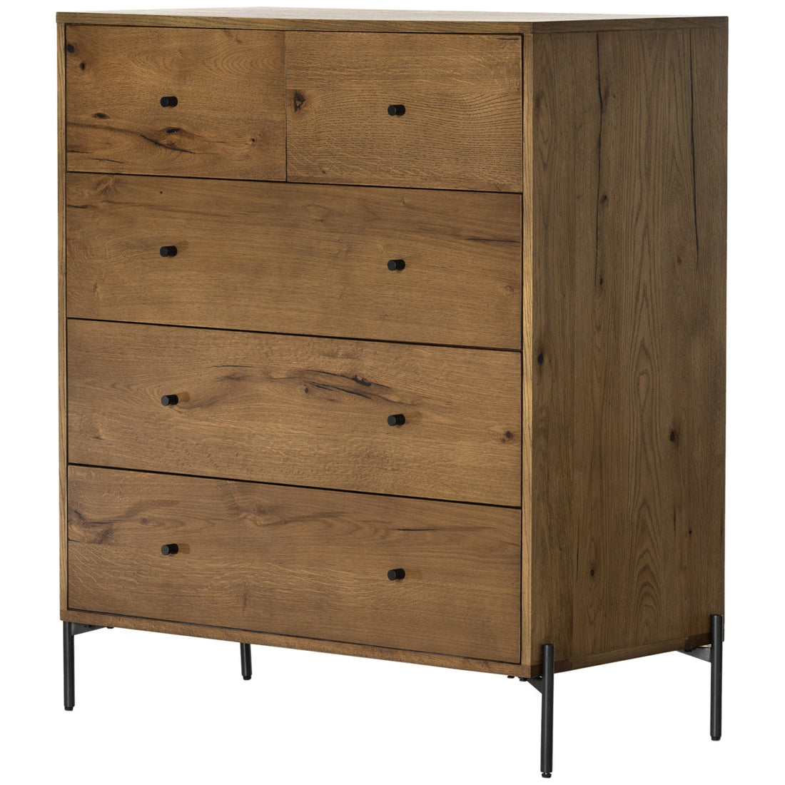 Four Hands Haiden Eaton 5-Drawer Dresser - Amber Oak Resin