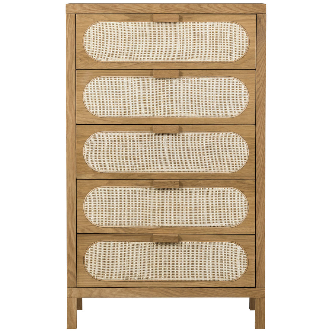 Four Hands Filmore Allegra 5-Drawer Dresser - Natural Cane