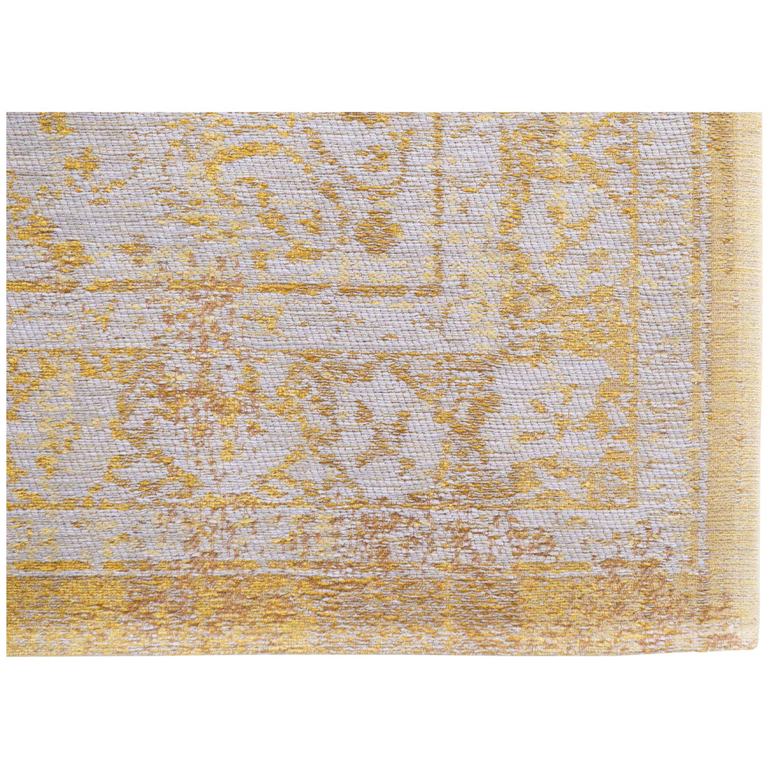 Louis de Poortere Fading World Medallion 9062 Grey Yellow Rug