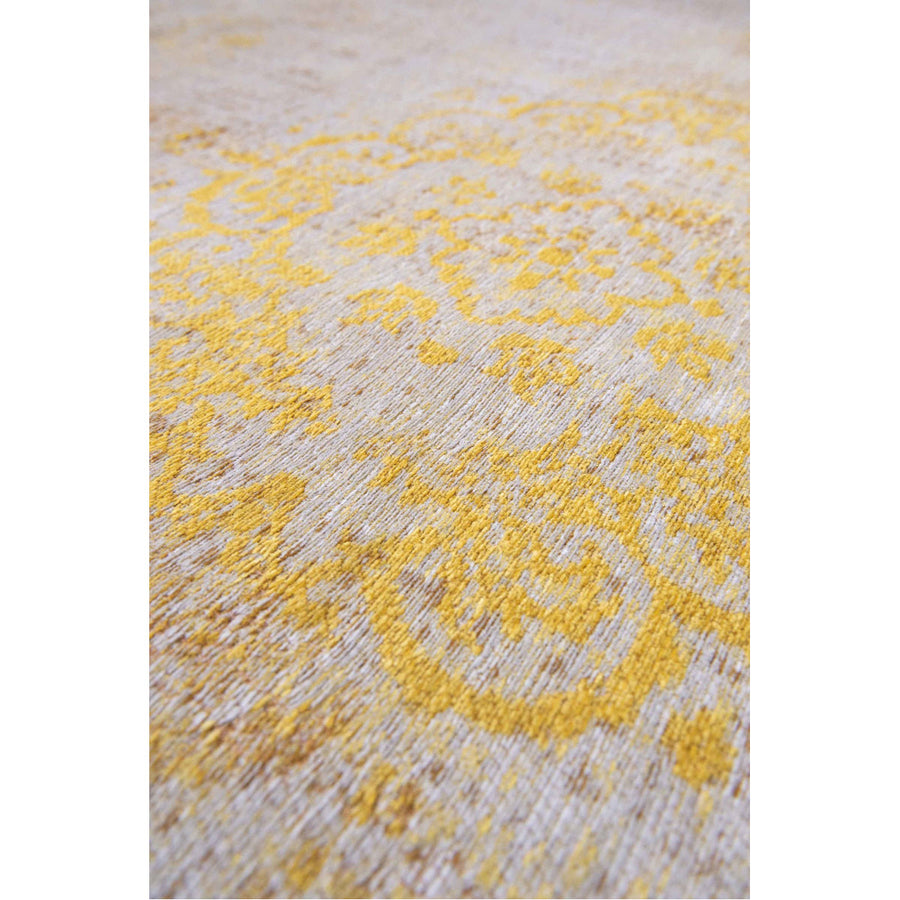 Louis de Poortere Fading World Medallion 9062 Grey Yellow Rug