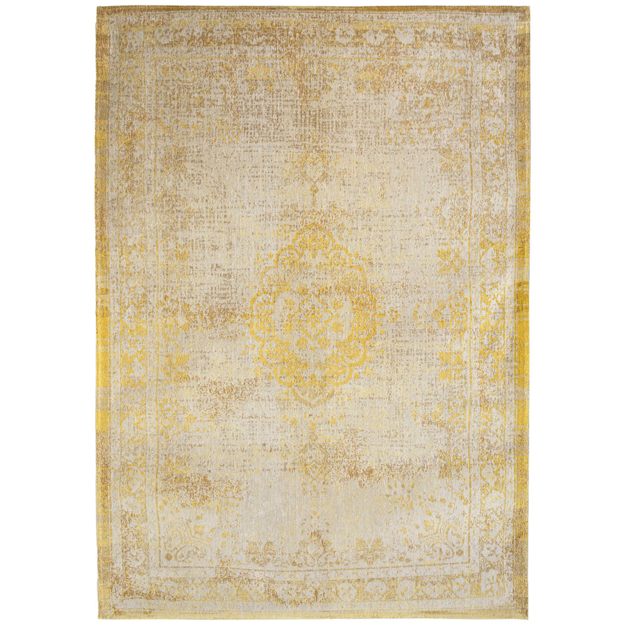 Louis de Poortere Fading World Medallion 9062 Grey Yellow Rug