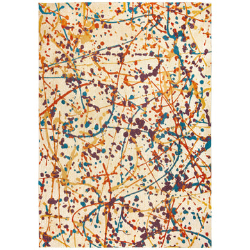 Louis de Poortere Gallery Expression 9221 Orange Drip Rug