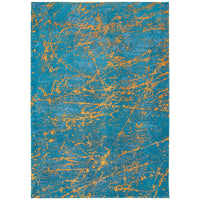 Louis de Poortere Mad Men Stellar 9218 Lightning Turquoise Rug