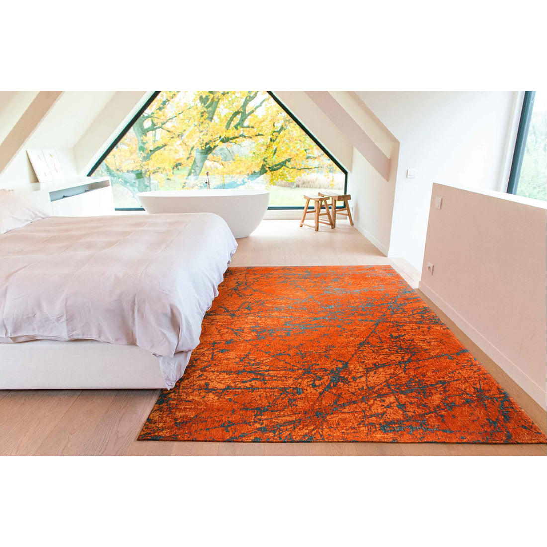 Louis de Poortere Mad Men Stellar 9219 Nebula Orange Rug