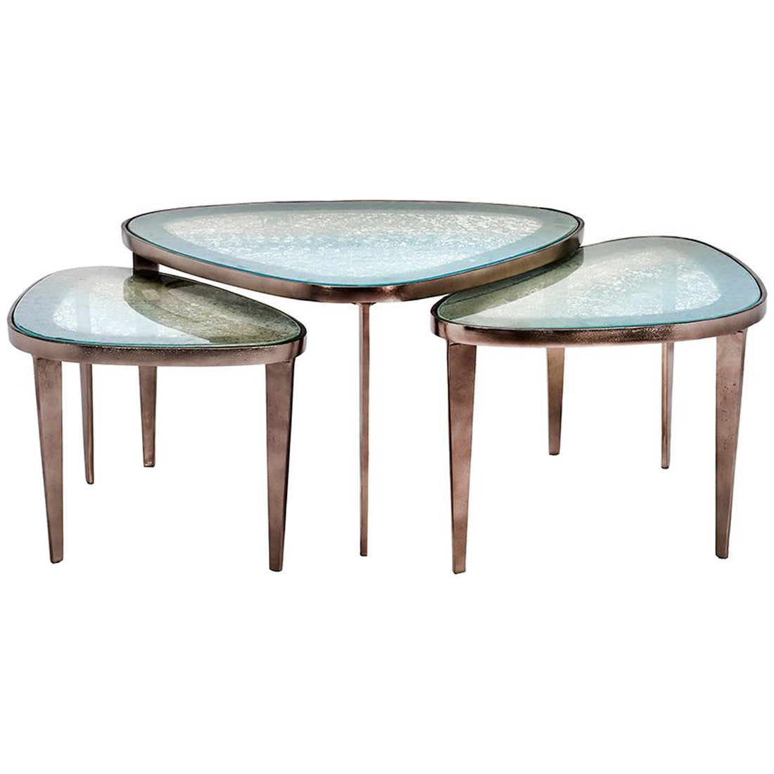 Interlude Home Jan Bunching Cocktail Tables - Blue Grey