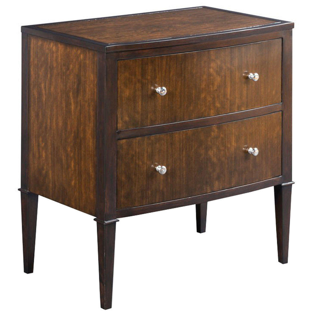 Woodbridge Furniture Bow Front Bedside Chest