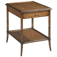 Woodbridge Furniture Rectangular Linwood Side Table