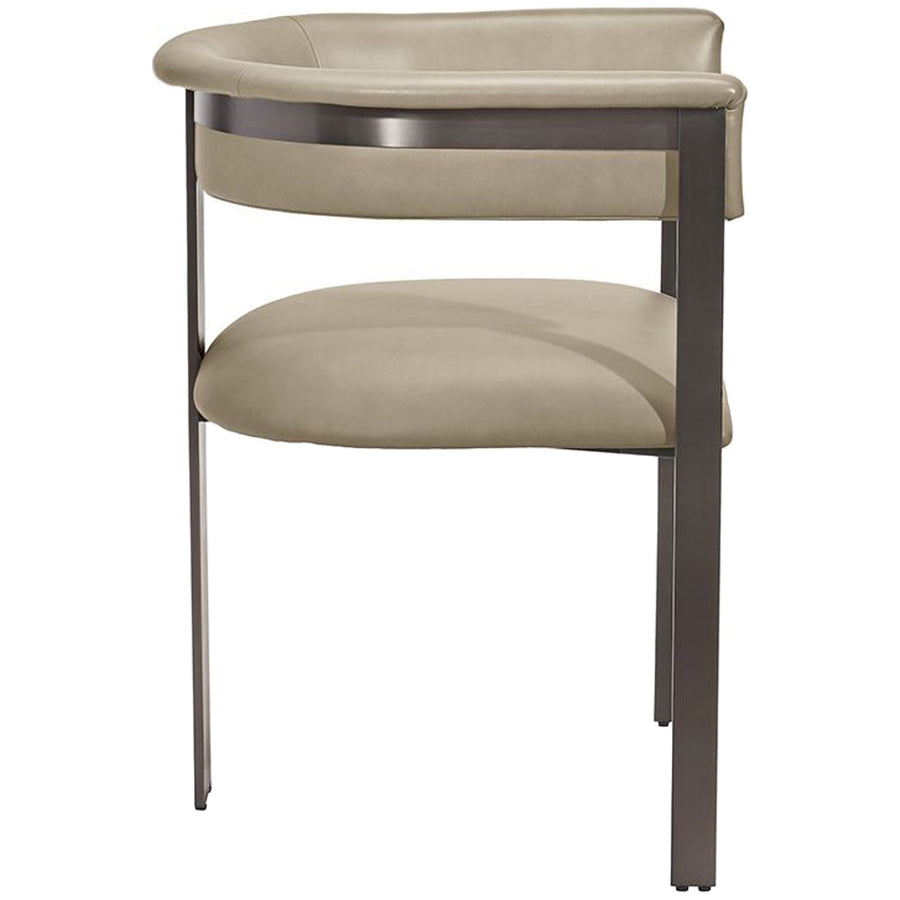 Interlude Home Darcy Dining Chair - Taupe/Graphite