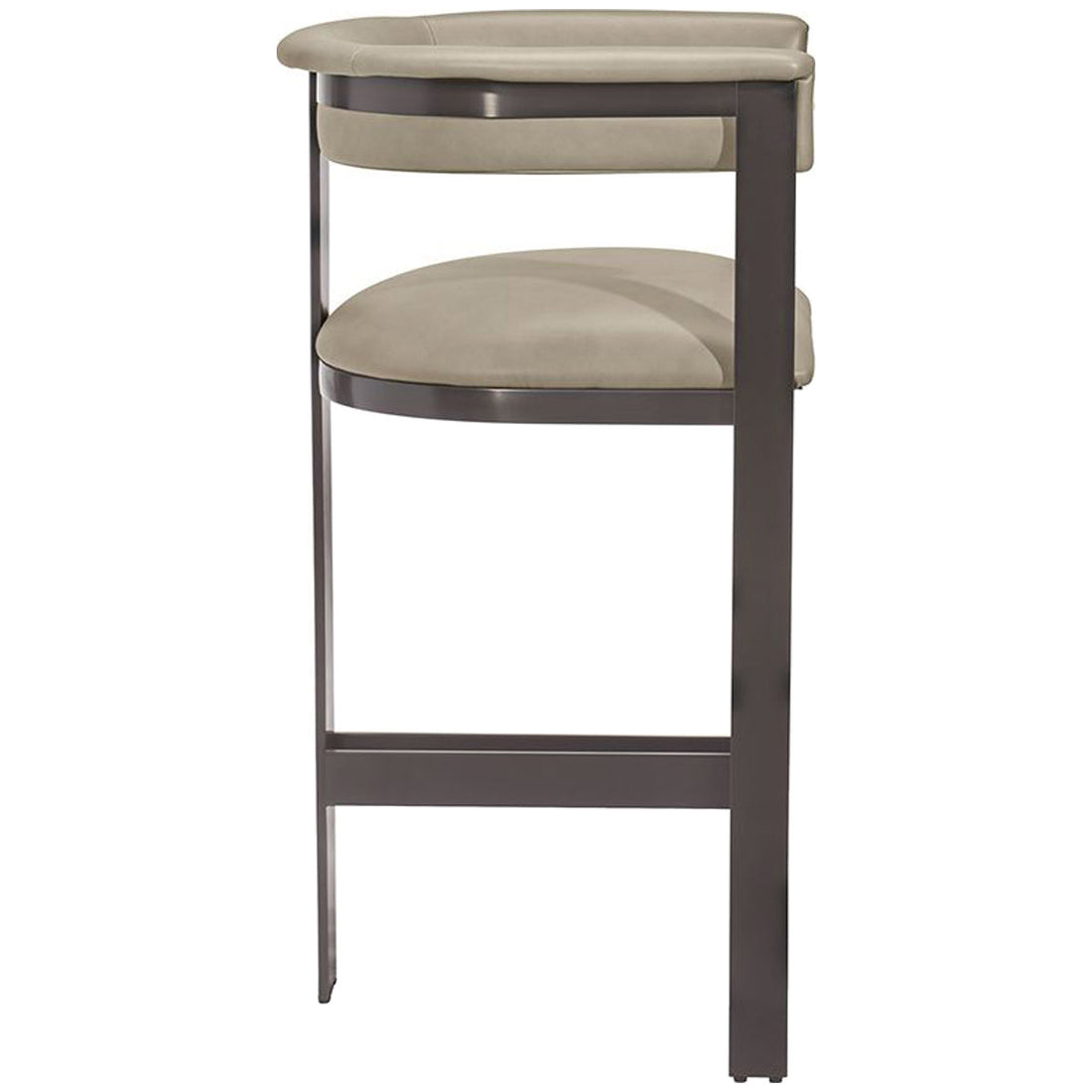 Interlude Home Darcy Counter Stool - Taupe/Graphite