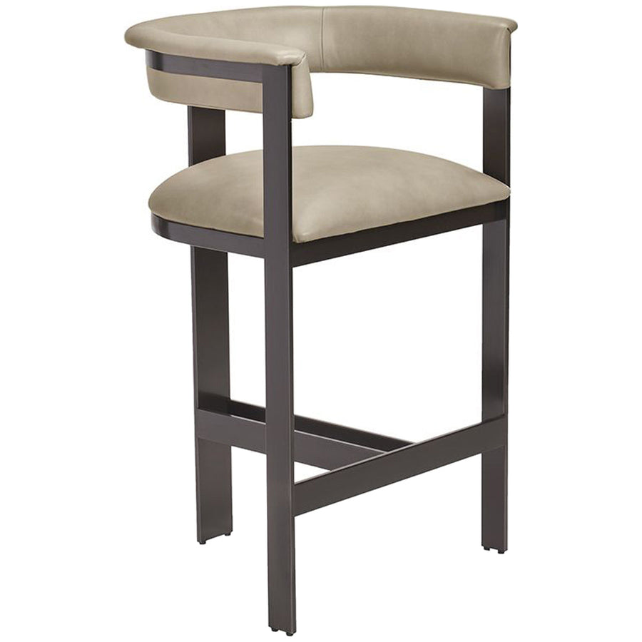 Interlude Home Darcy Counter Stool - Taupe/Graphite