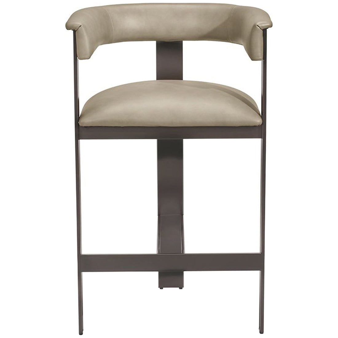 Interlude Home Darcy Counter Stool - Taupe/Graphite