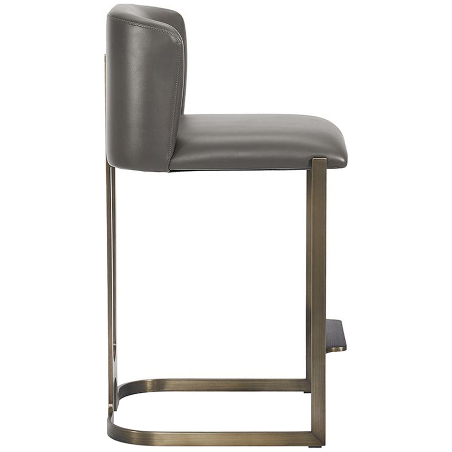 Interlude Home Banks Counter Stool - Grey