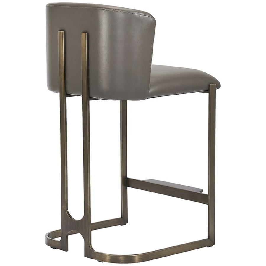 Interlude Home Banks Counter Stool - Grey