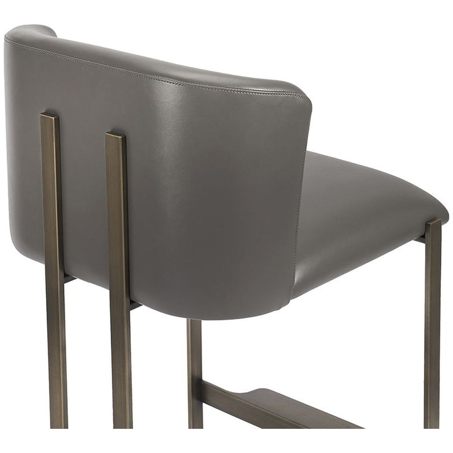 Interlude Home Banks Counter Stool - Grey