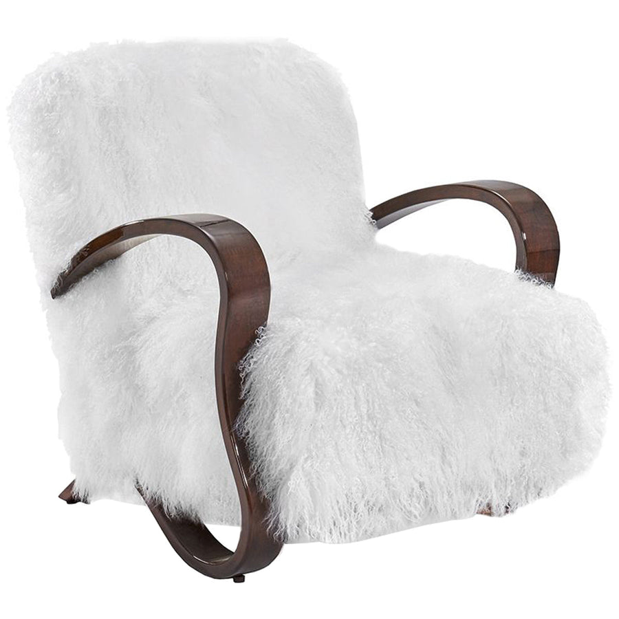 Interlude Home Milan Lounge Chair - White