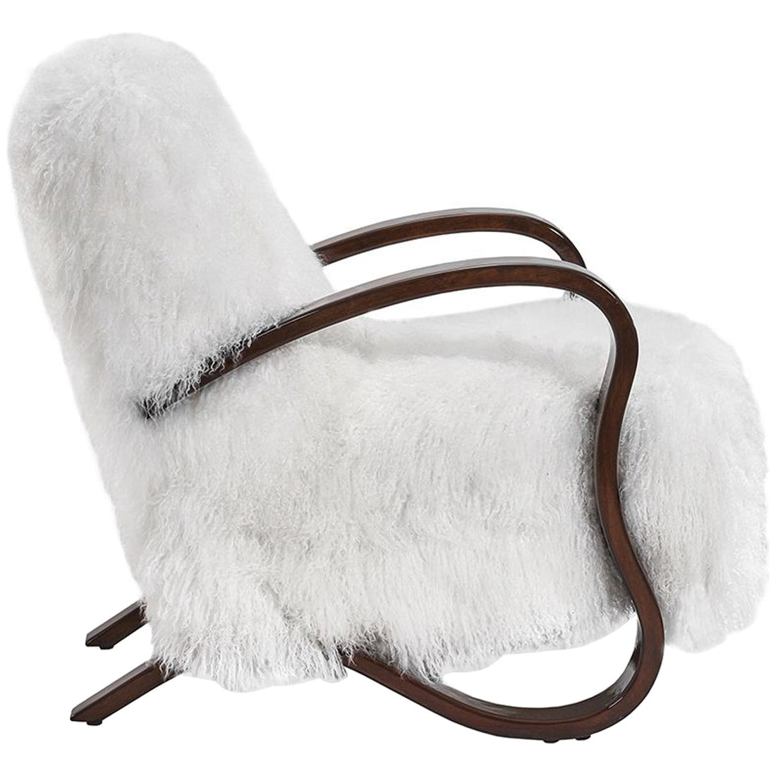 Interlude Home Milan Lounge Chair - White