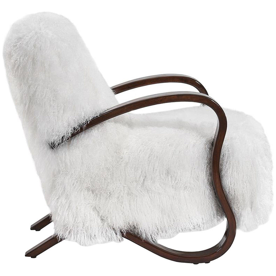 Interlude Home Milan Lounge Chair - White