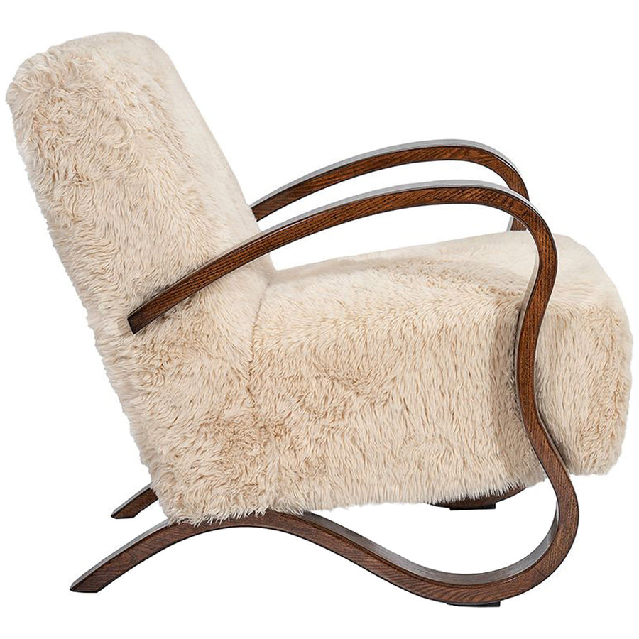 Interlude Home Milan Lounge Chair - Almond