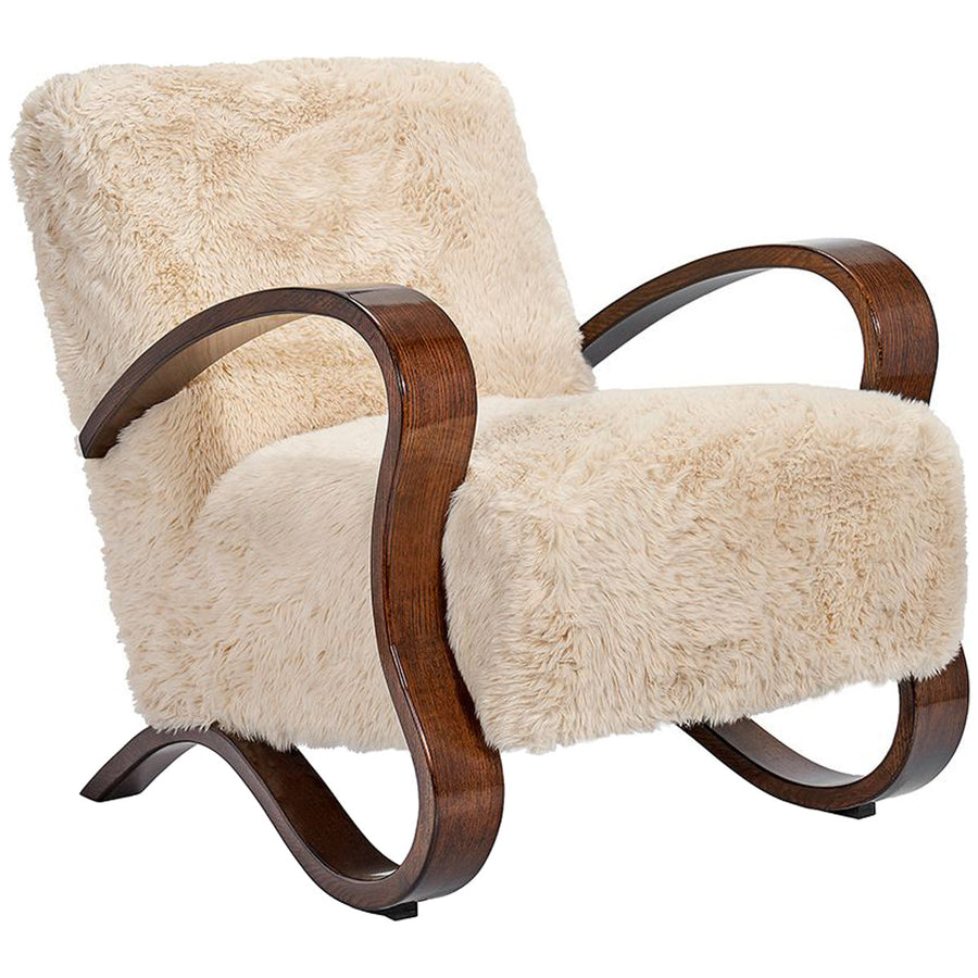 Interlude Home Milan Lounge Chair - Almond