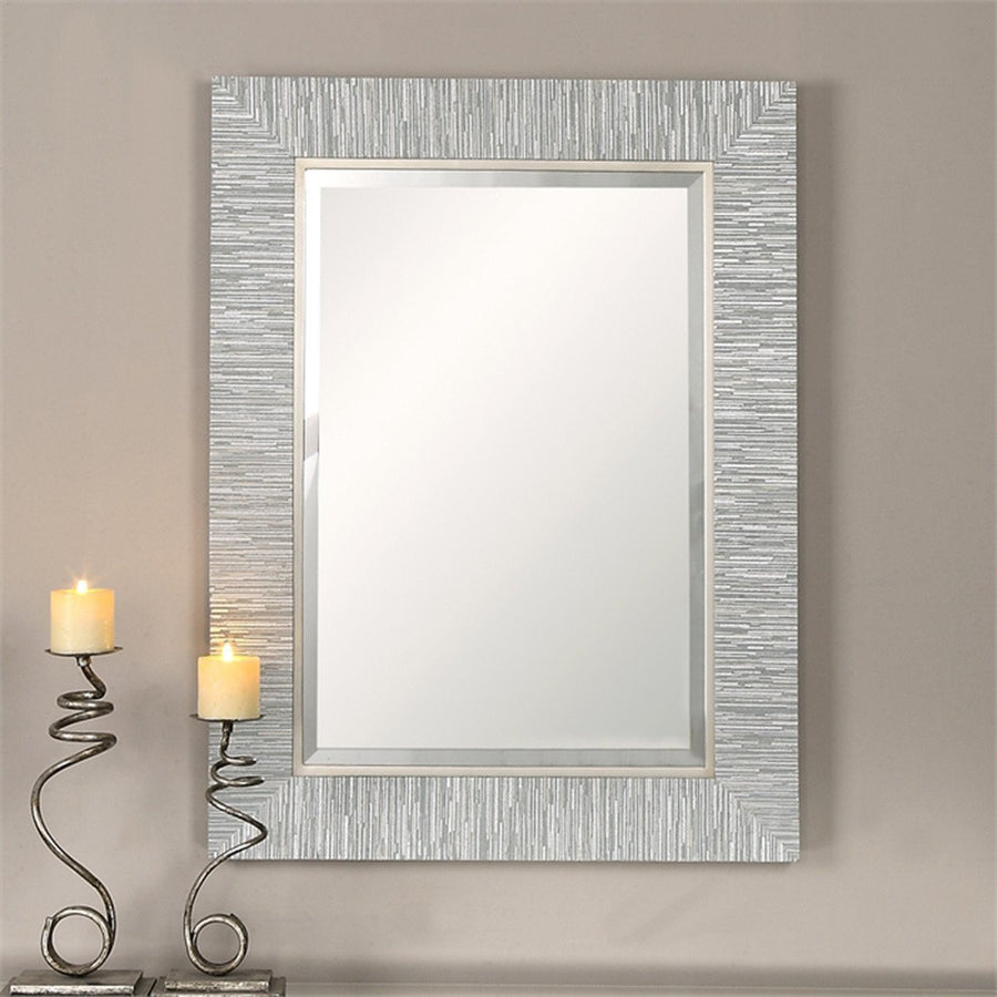 Uttermost Belaya Gray Wood Mirror