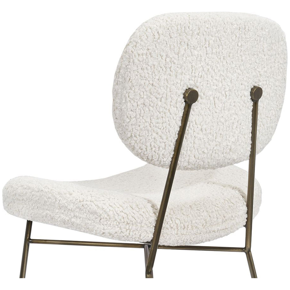 Interlude Home Abner Chair - Faux Shearling