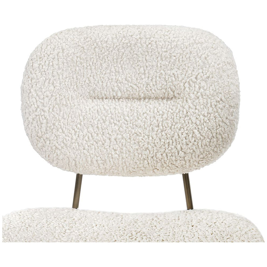 Interlude Home Abner Chair - Faux Shearling