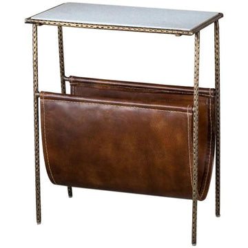 Interlude Home Brass Strauss Magazine Table