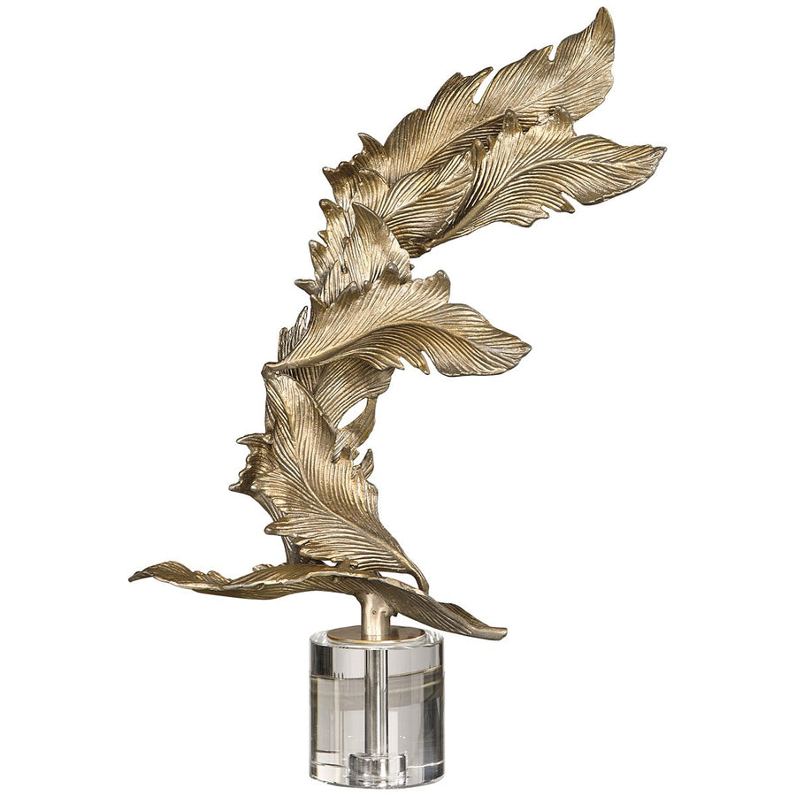 Uttermost Fall Leaves Champagne Sculpture