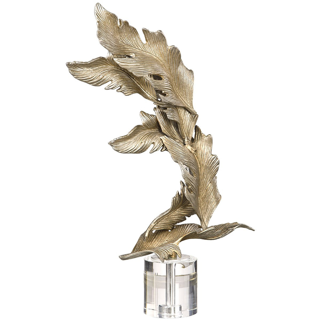 Uttermost Fall Leaves Champagne Sculpture