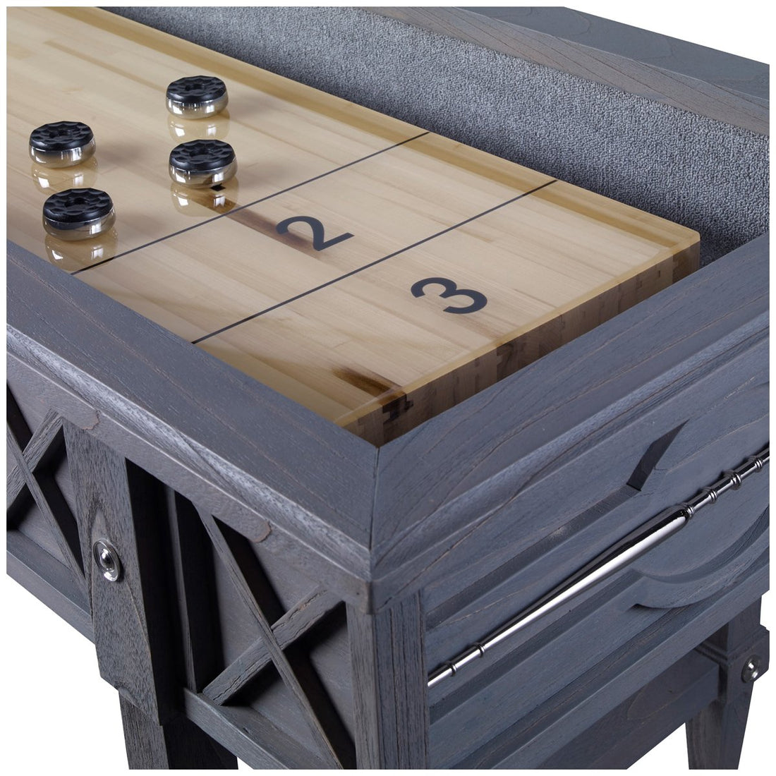 Ambella Home Spindle Shuffleboard Table - Grey