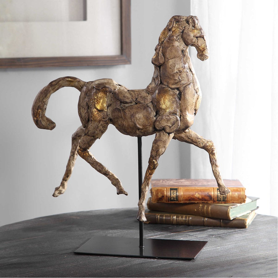 Uttermost Caballo Dorado Horse Sculpture