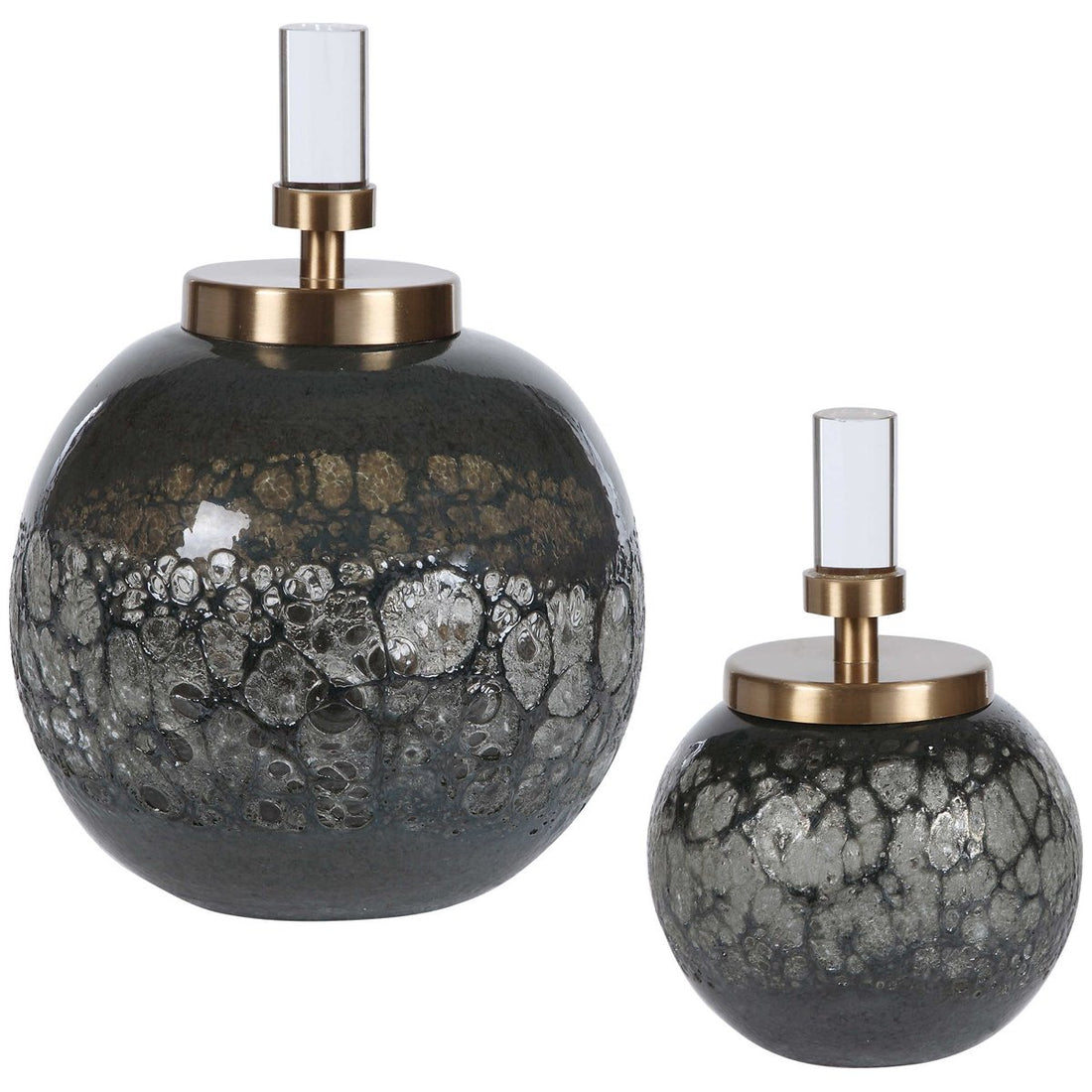 Uttermost Cessair Art Glass Bottles, 2-Piece Set