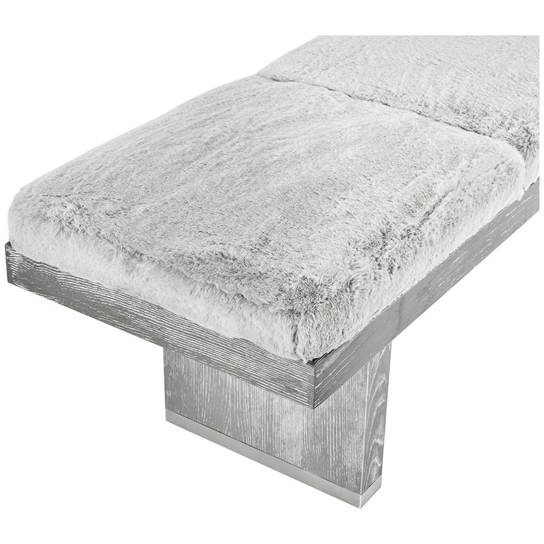 Interlude Home Aaron Bench - Shadow Grey