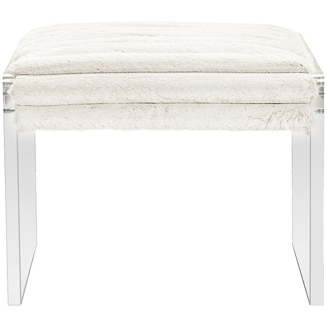 Interlude Home Riley Stool - Cream