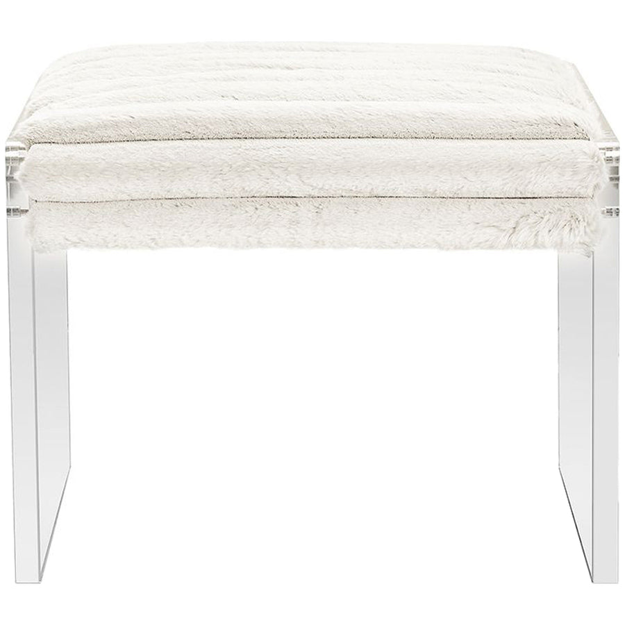 Interlude Home Riley Stool - Cream