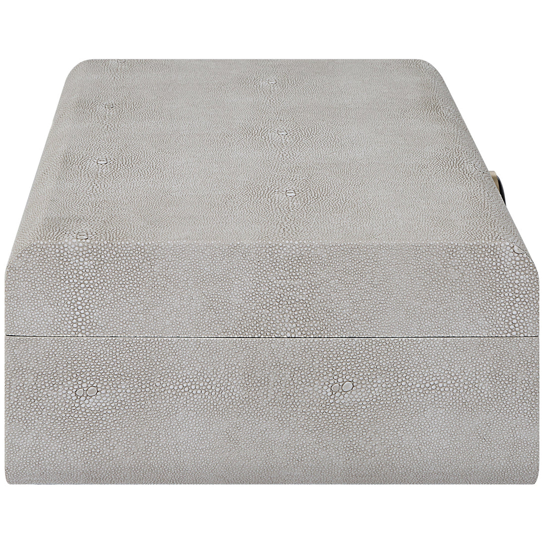 Uttermost Lalique White Shagreen Box