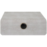 Uttermost Lalique White Shagreen Box