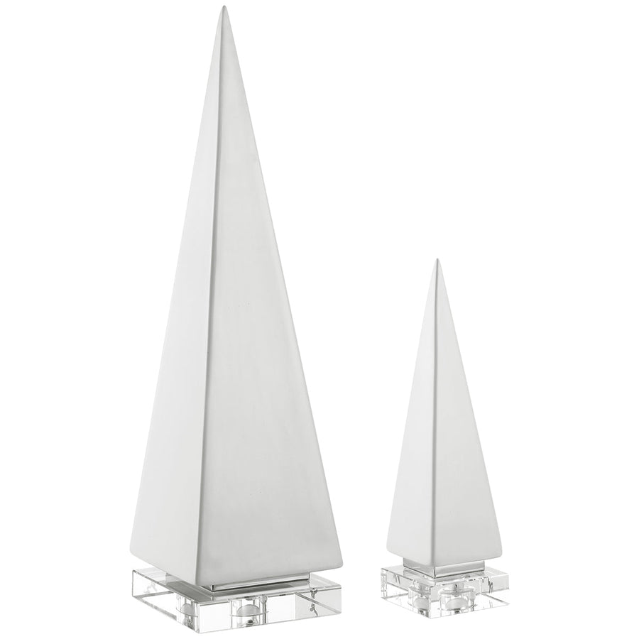 Uttermost Great Pyramids Sculpture, 2-Piece Set