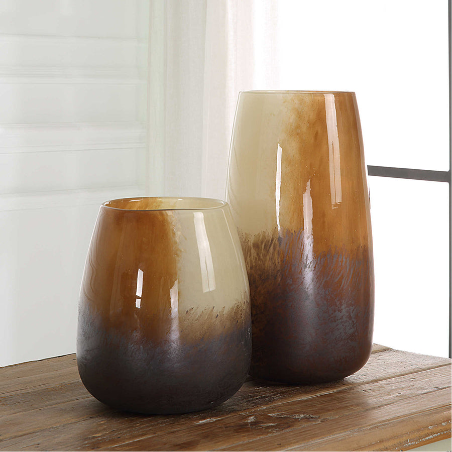 Uttermost Desert Wind Glass Vases, 2-Piece Set