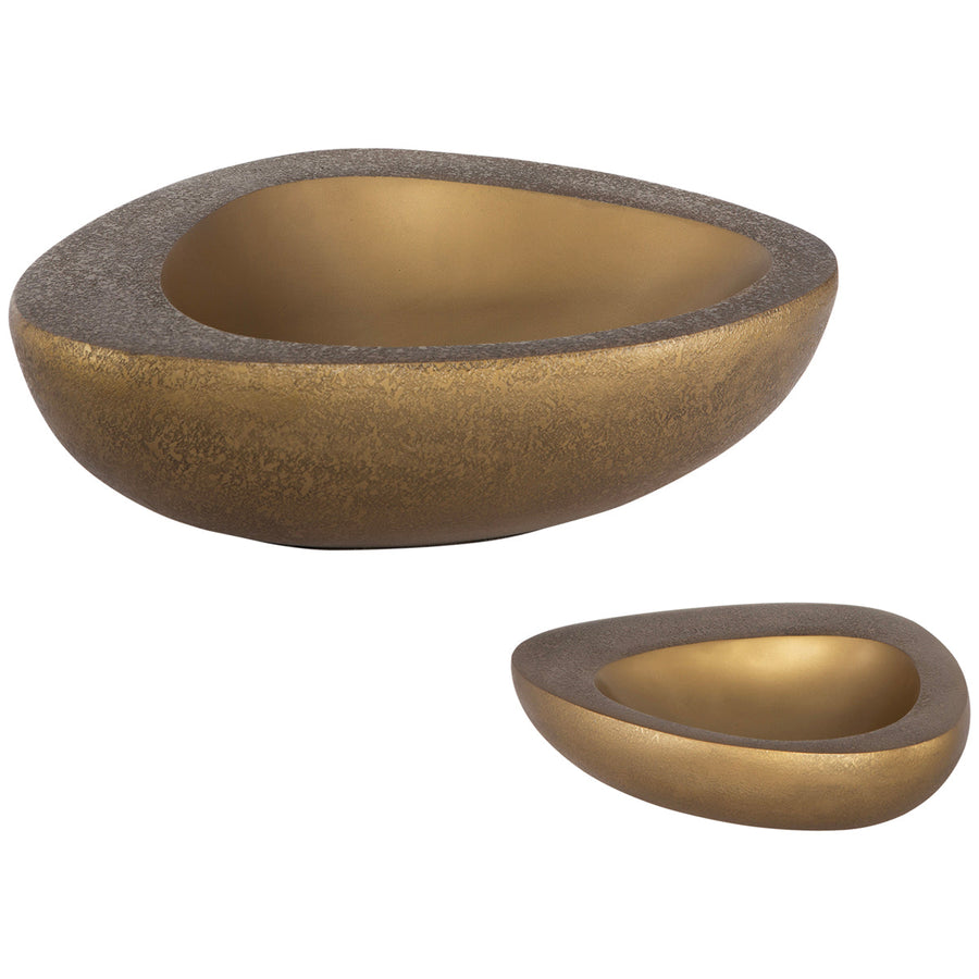 Uttermost Ovate Brass Bowls, 2-Piece Set