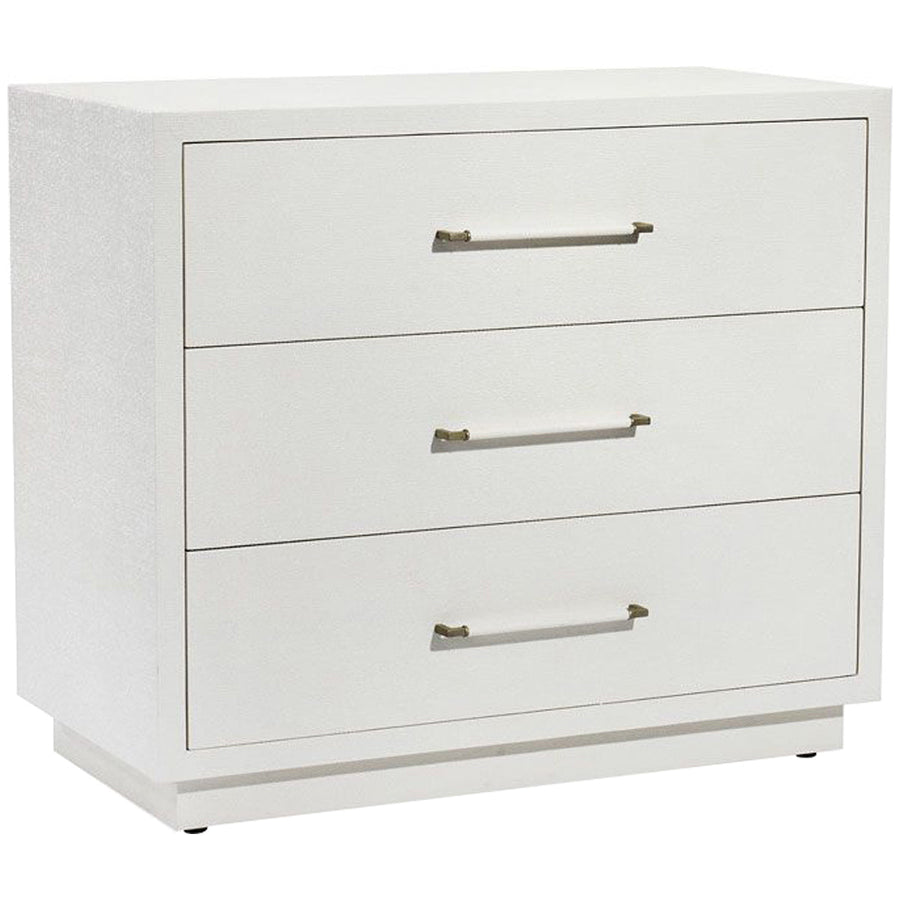 Interlude Home Taylor 3-Drawer Chest - White