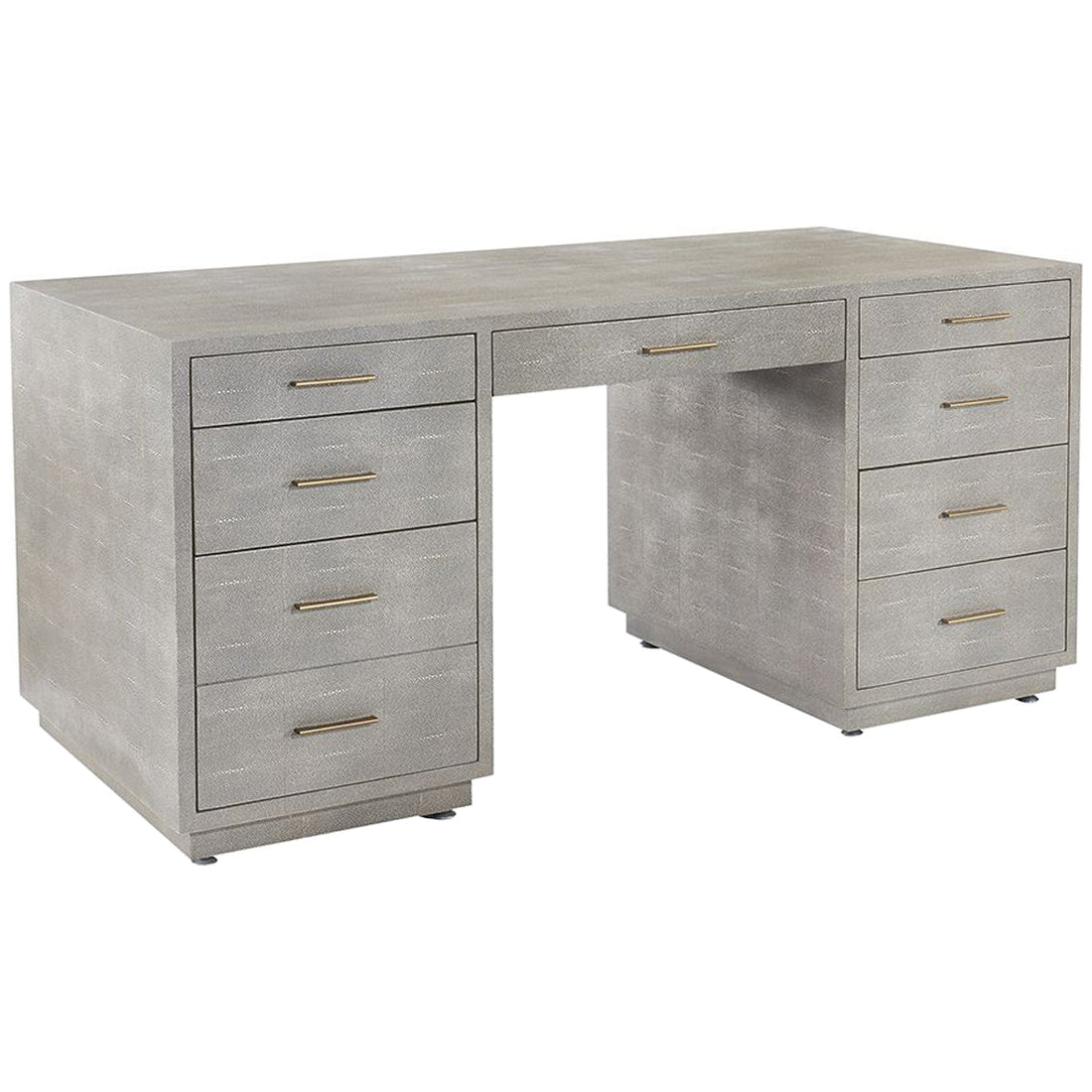 Interlude Home Livia Desk - Grey Shagreen