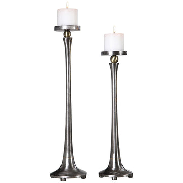 Uttermost Aliso Cast Iron Candleholders, 2-Piece Set