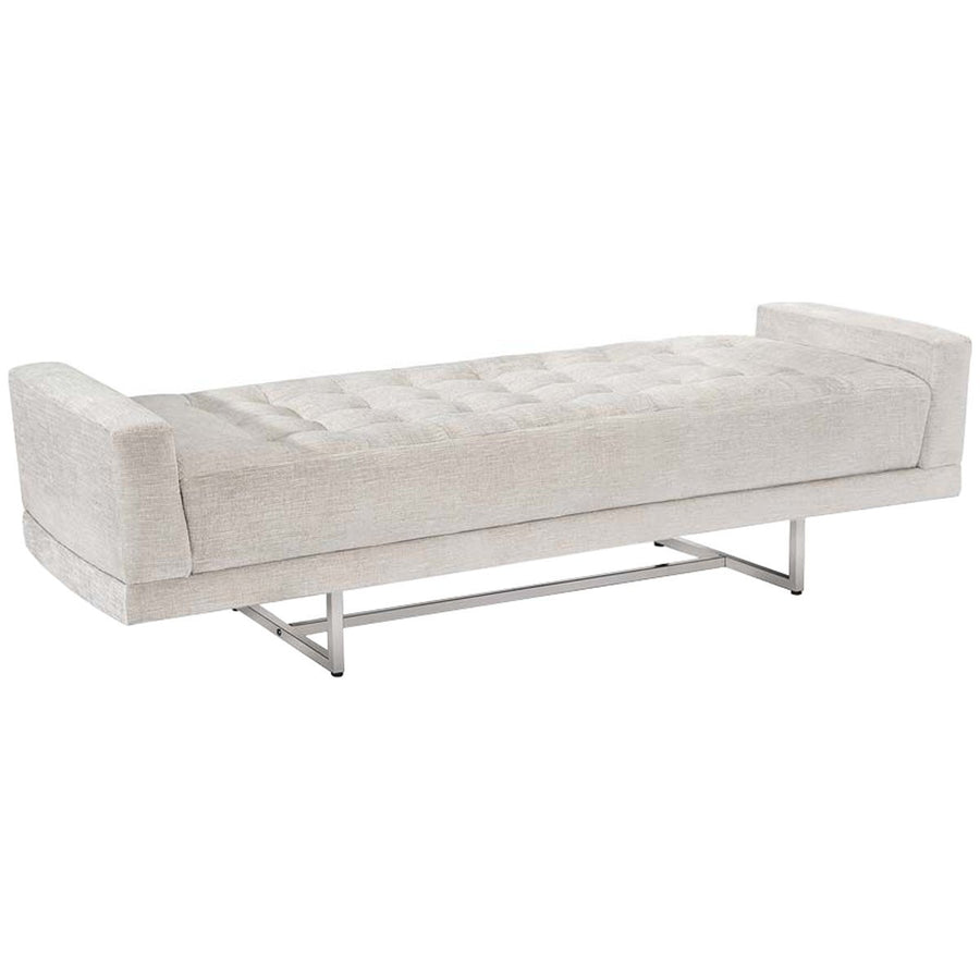 Interlude Home Luca King Bench - Faux Linen