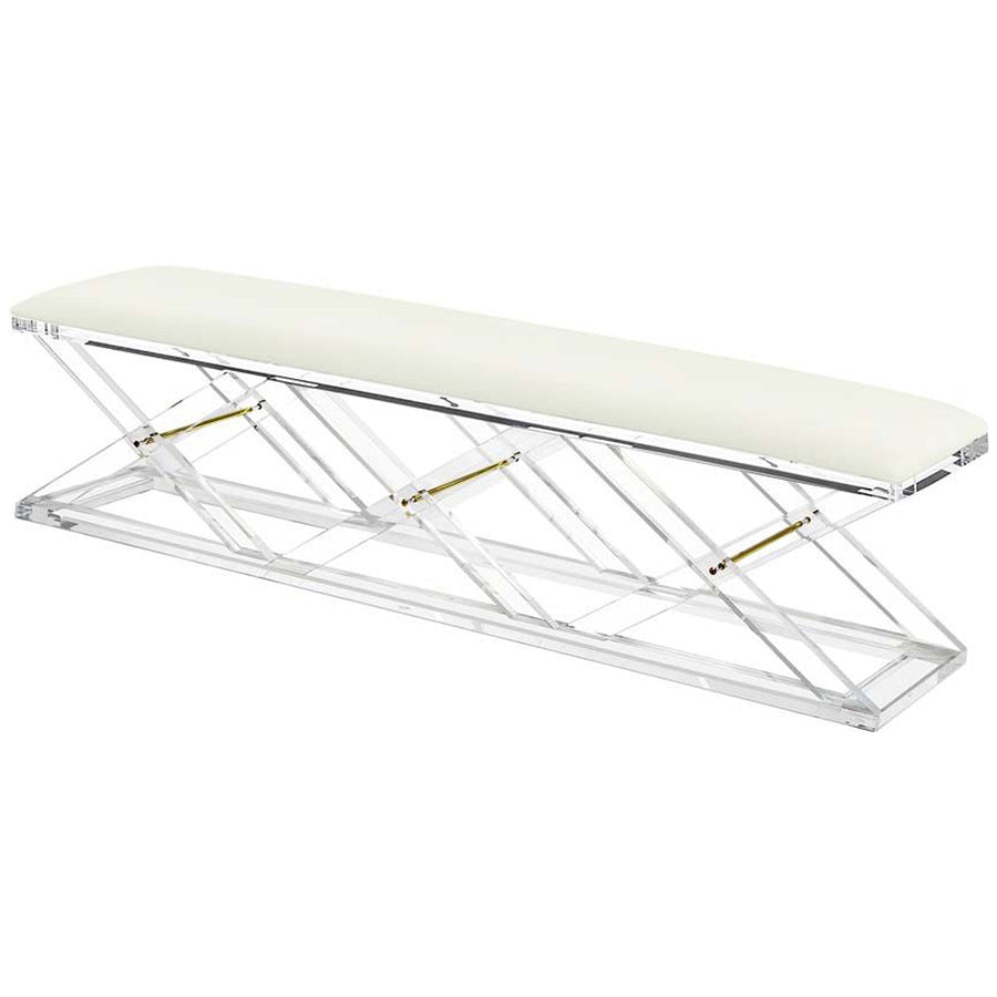 Interlude Home Asher King Bench - Shell