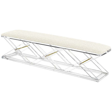 Interlude Home Asher King Bench - Foam