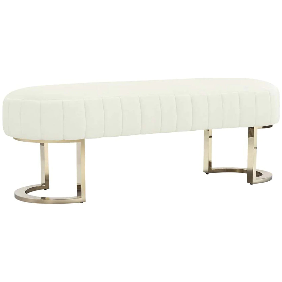 Interlude Home Harlow Bench - Shell