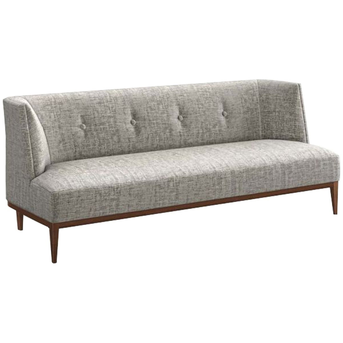 Interlude Home Chloe Condo Sofa - Heathered Chenille